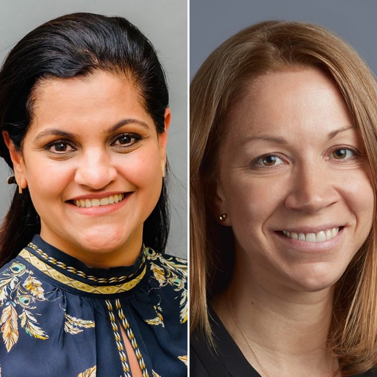 Rohini Pahwa and Kathrine Sullivan headshots